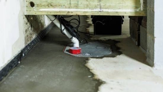 Slab leaks exposed on the ground.