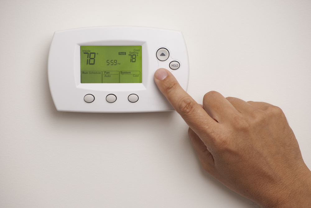 Digital Thermostat Set To 78 Degrees - Best Temp for AC