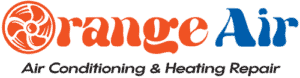 Orange Air logo representing air conditioning, heating, and HVAC repair services in the Las Vegas and Henderson areas