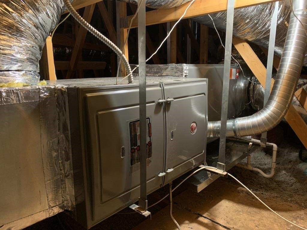 furnace in attic
