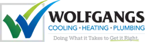 Wolfgang&rsquo;s Cooling, Heating and Plumbing logo, a Phoenix HVAC provider serving the East Valley with AC repair, maintenance, and plumbing services.